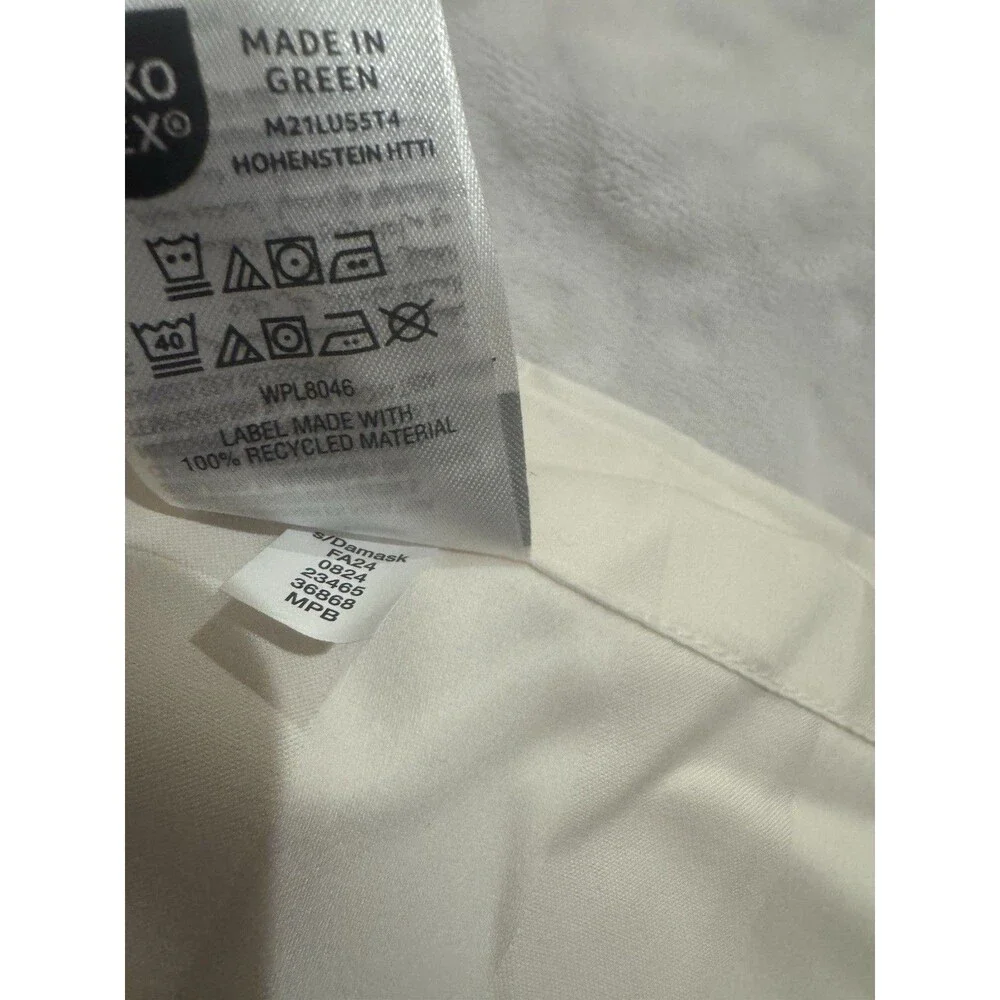 Charter Club Queen Flat Bedsheet 100% Cotton Made In Green